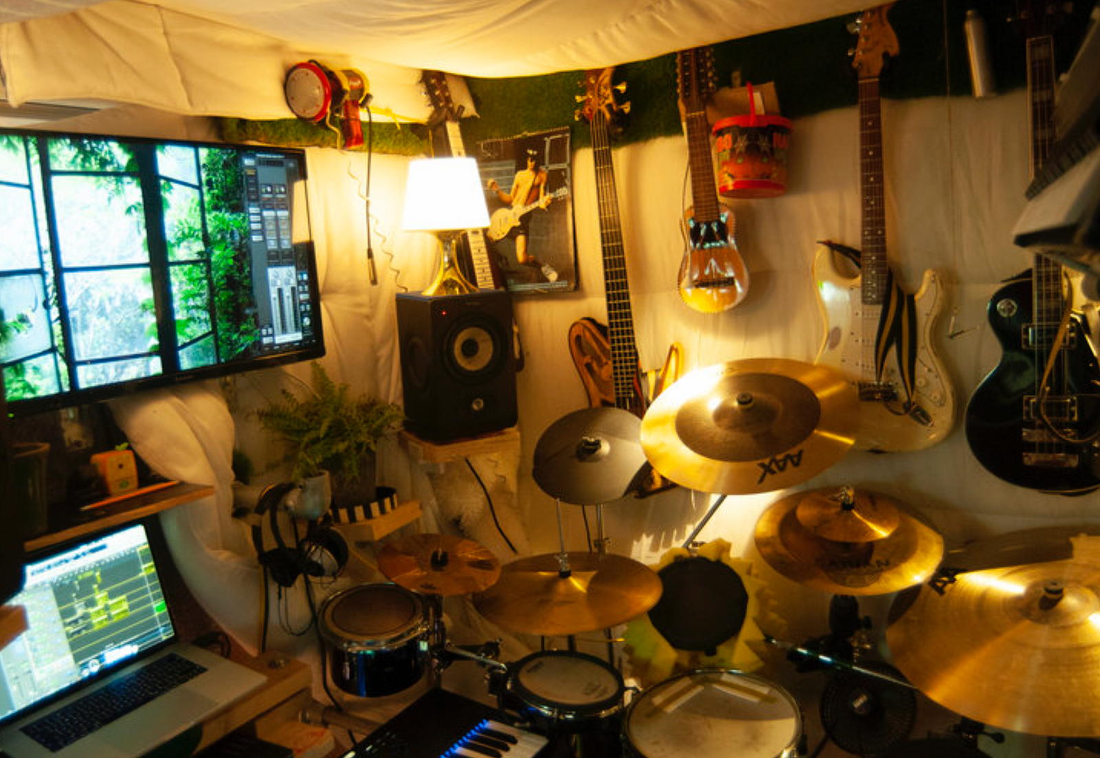 Sam's home studio