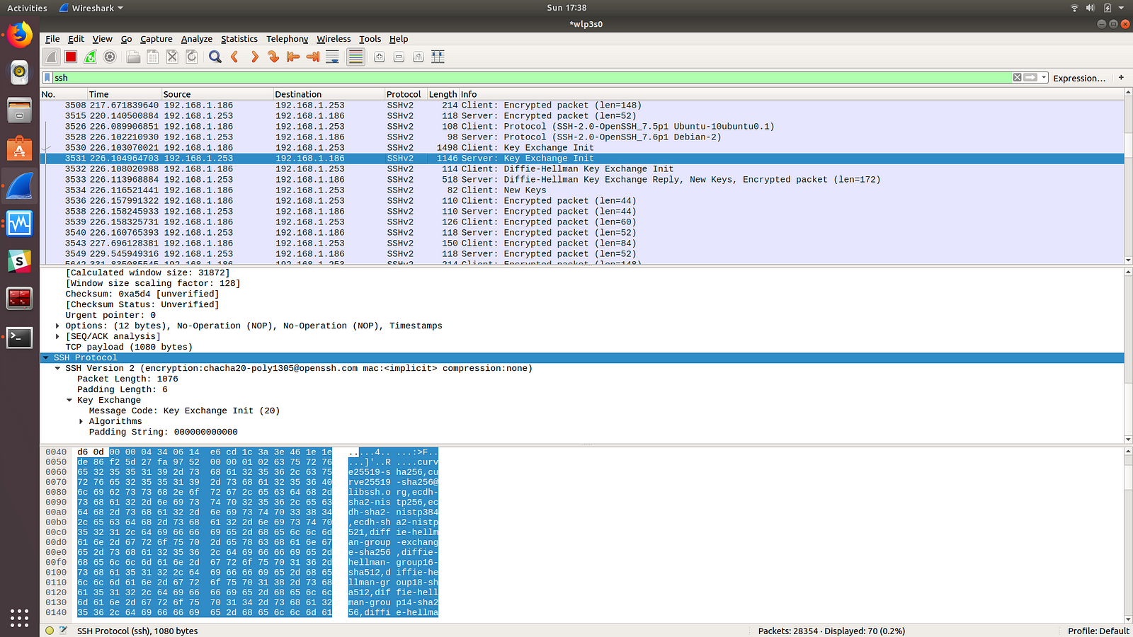 how to start up the wireshark packet sniffer
