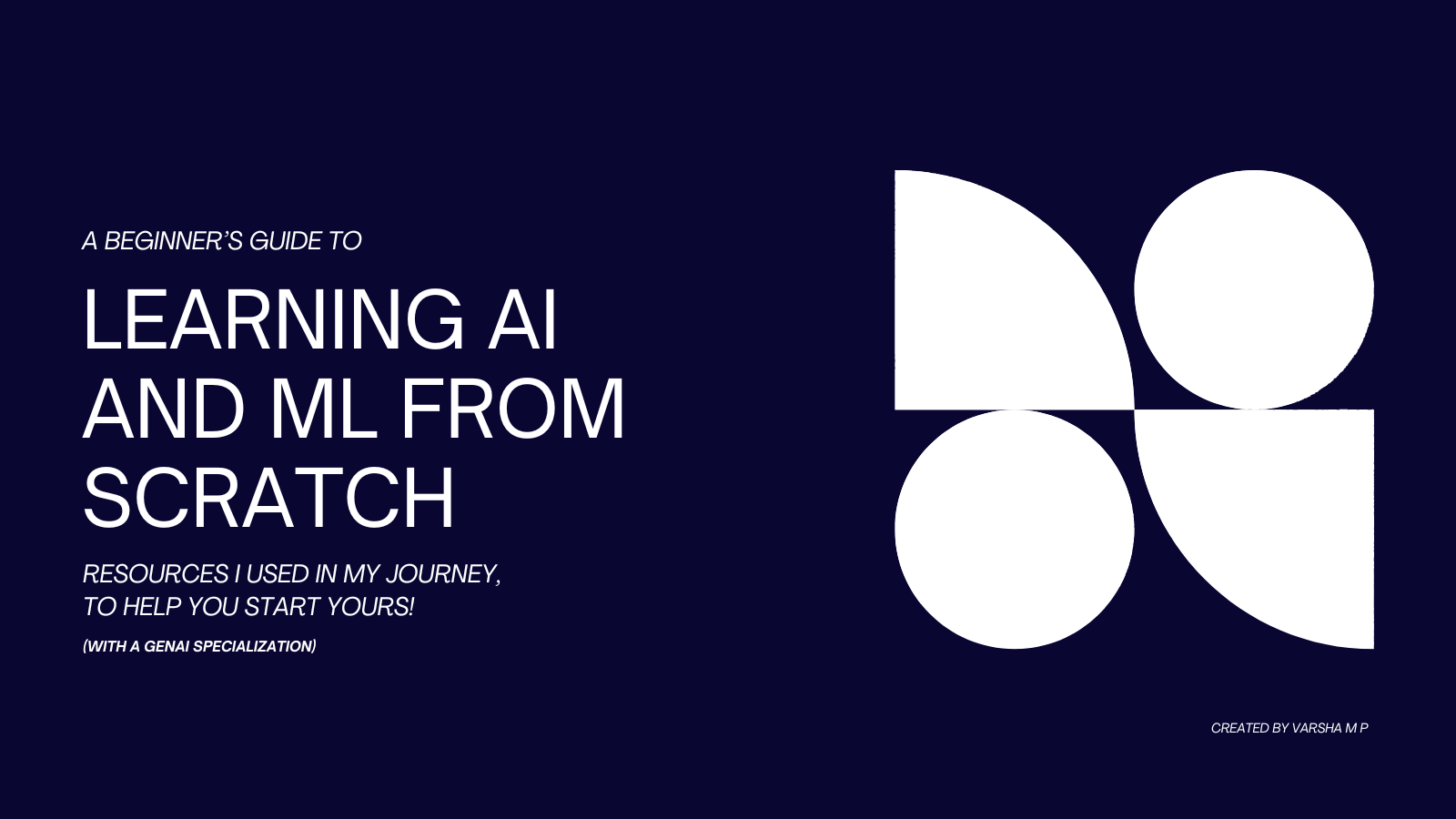 A Beginner’s Guide to Learning AI & ML From Scratch — Resources I Wish Someone Had Given Me