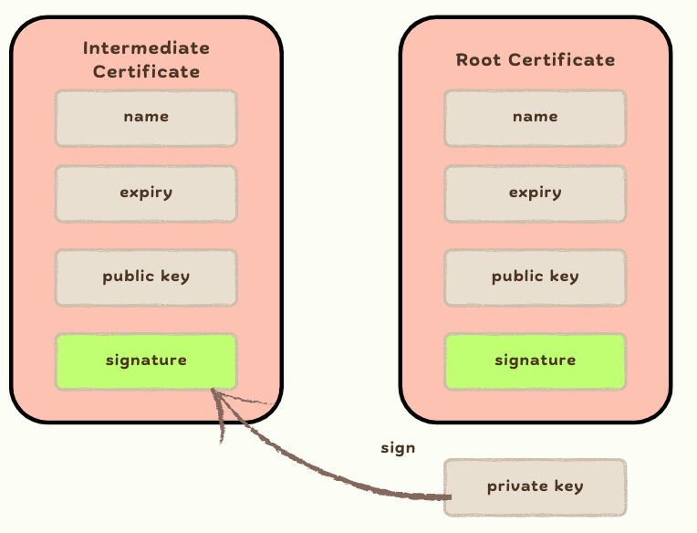 Sign Intermediate Certificate