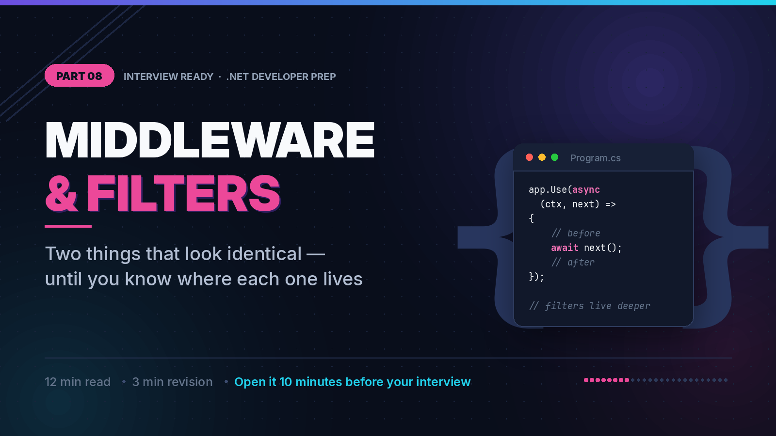 Middleware vs Filters: The ASP.NET Core Question That Has Two Correct Answers
