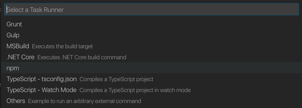 visual studio code linux no task runner for gulp