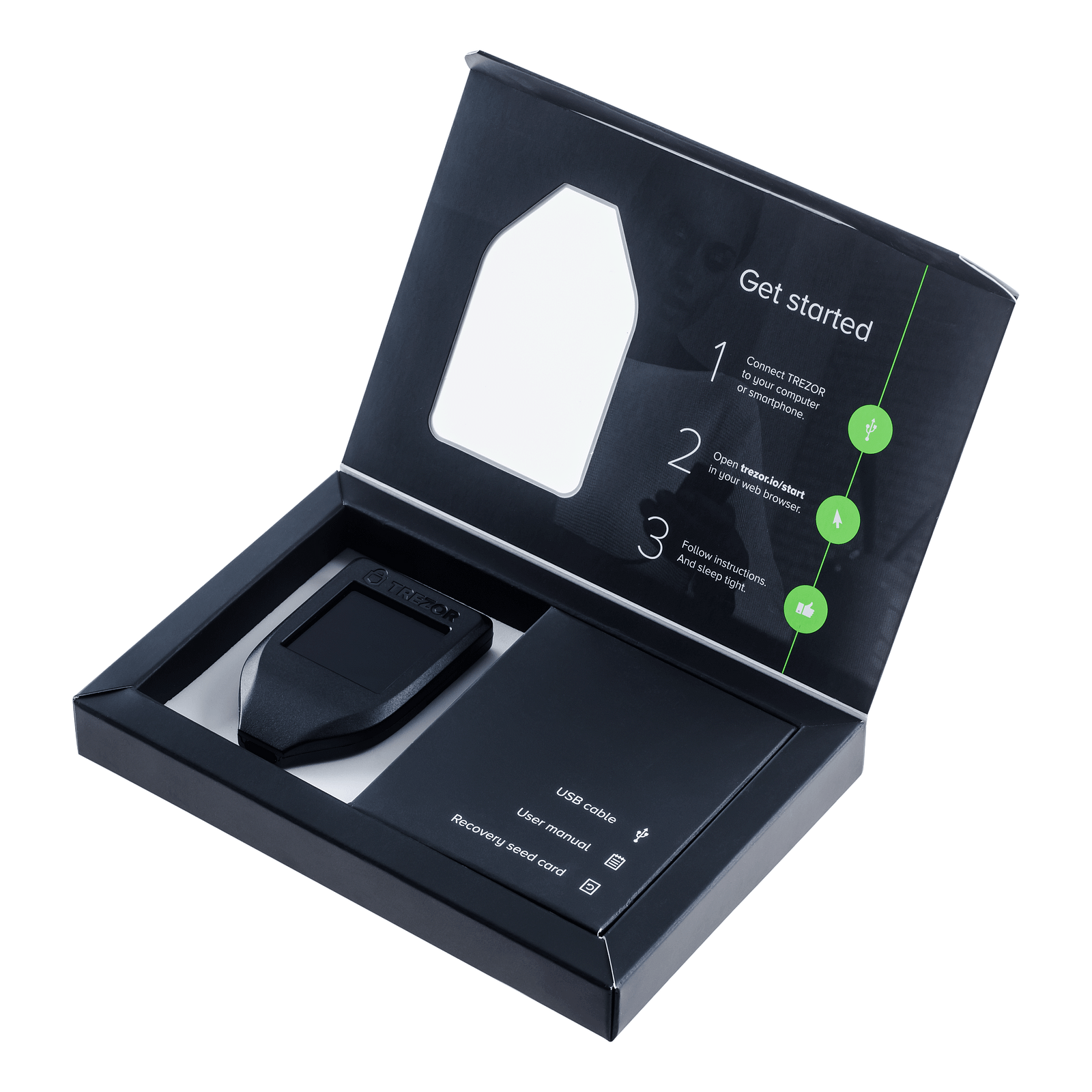 Trezor Model T in stock and available for next-day shipping.