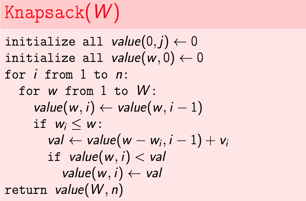 Course 1 — Algorithmic Toolbox — Part 4: Dynamic Programming