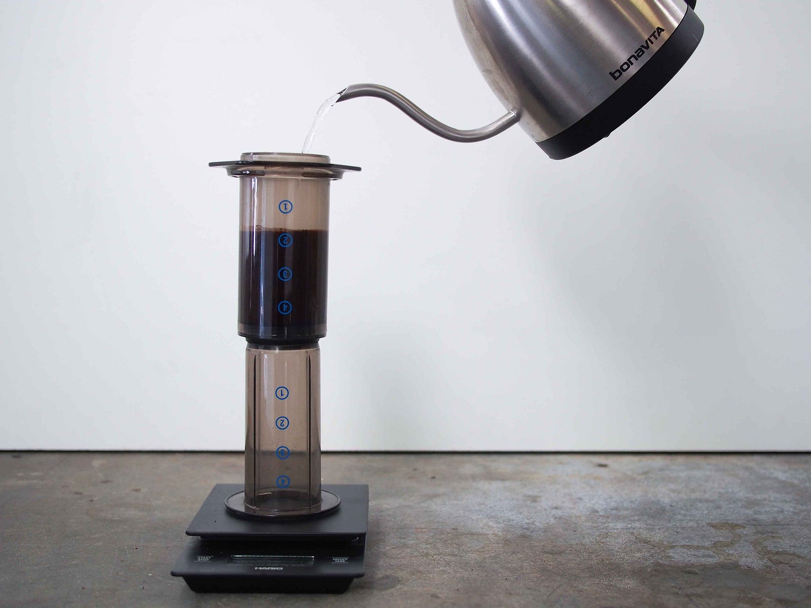 Brewing coffee with an Inverted Aeropress Sample Coffee Brew Crew
