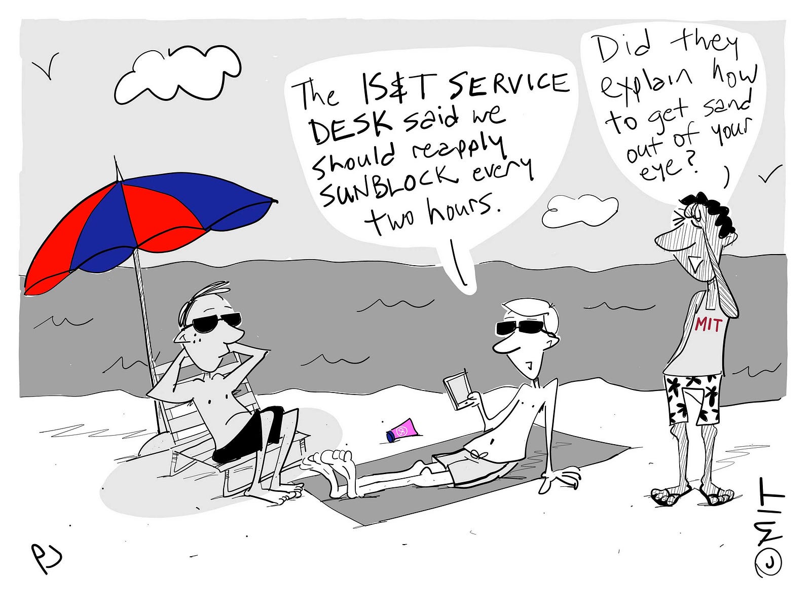 Let the Help Desk help you during spring break [CARTOON]