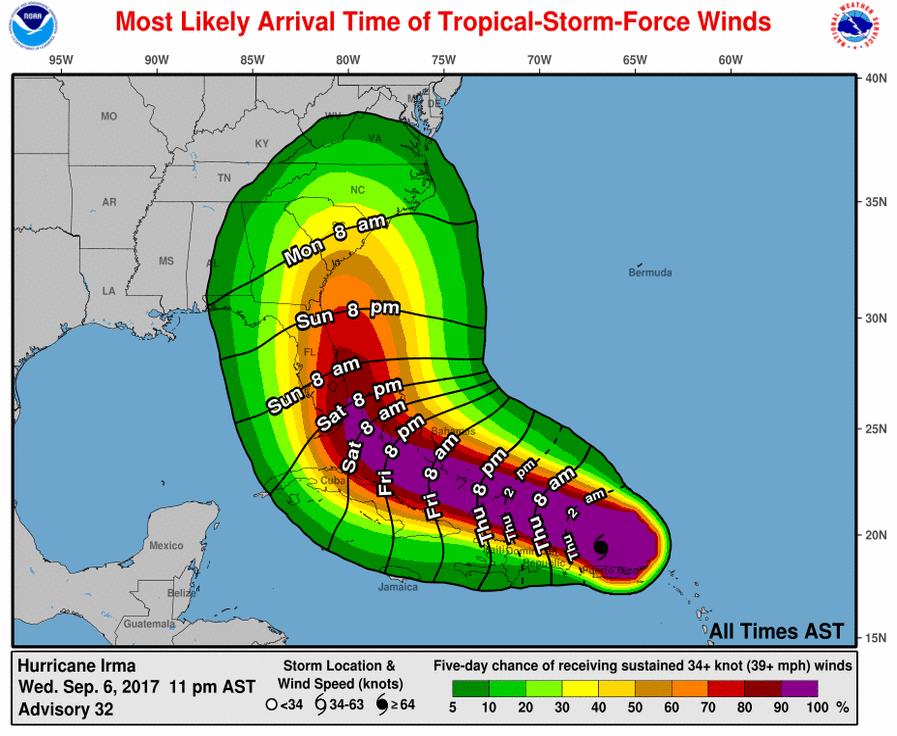 Preparing for Irma: September 6, 2017 – Charleston Weather – Medium