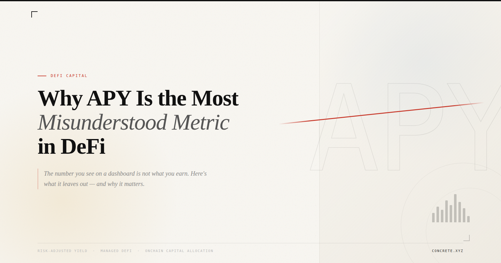 Why APY Is the Most Misunderstood Metric in DeFi