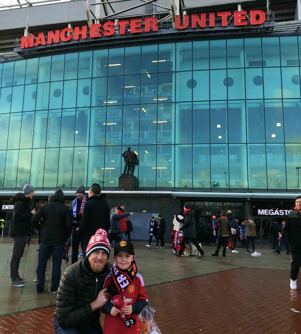 My First Man Utd Match Betheretcs Medium