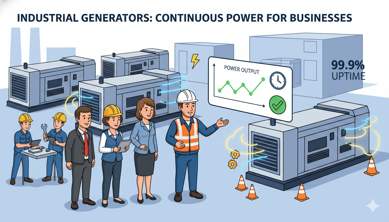 Industrial Generators Supplier for Continuous Power Supply Industrial Generators Supplier for Continuous Power Supply