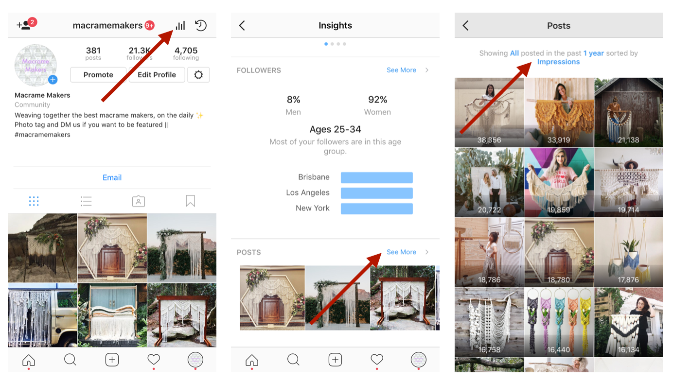 go to your instagram insights page tap into the posts section and tap in the filter section at the top within that page - how much is your instagram account worth you can sell or buy your