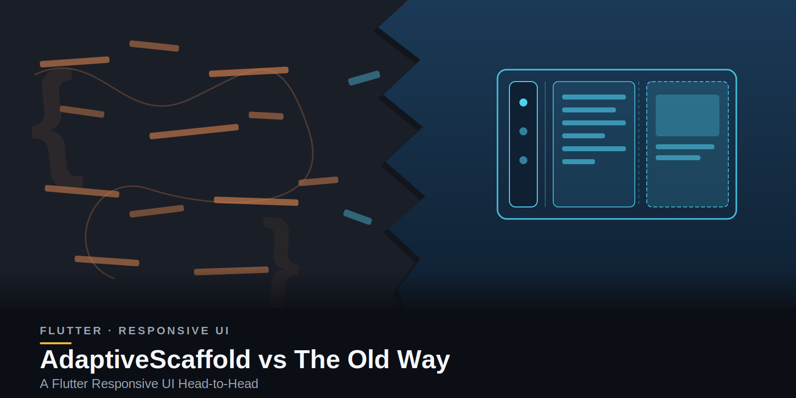 AdaptiveScaffold vs. The Old Way: A Flutter Responsive UI Head-to-Head