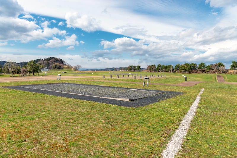 The former site of Hiraizumi’s Yanagi-no-Gosho in Iwate Prefecture