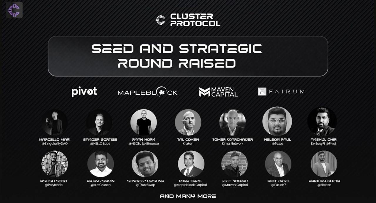 Cluster Protocol Secures Seed & Strategic Funding: Ushering in a New Era of Decentralized AI