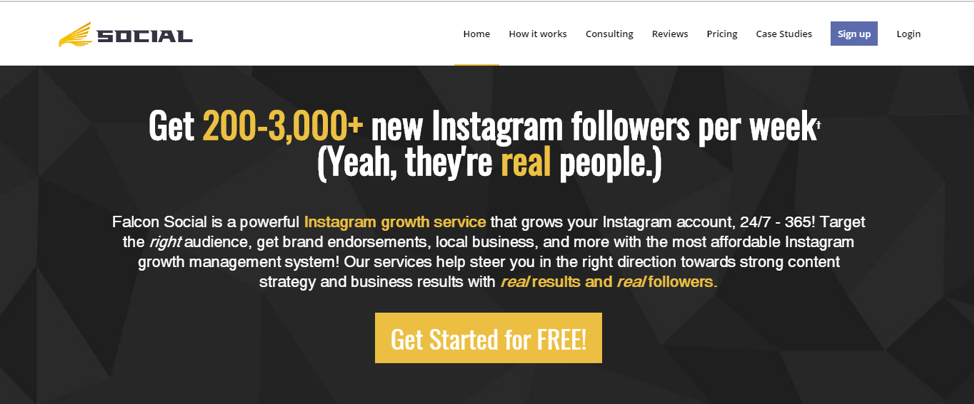 falcon social boost your instagram followers - instagram bot followers tool