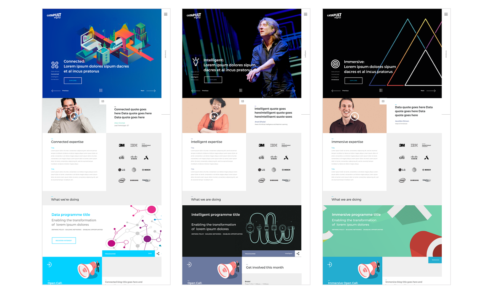 Evolution of the Digital Catapult website Digital Catapult Medium