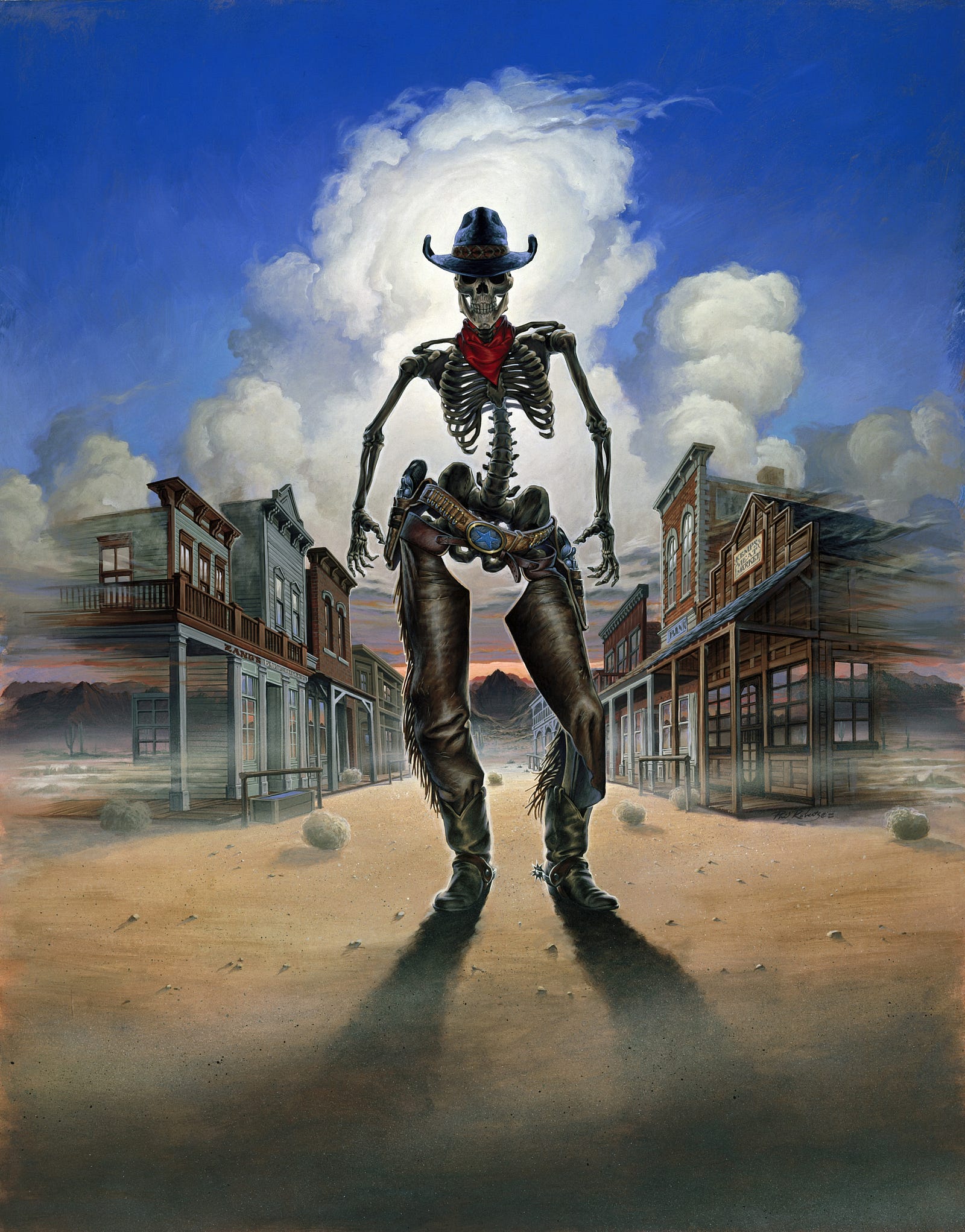 Ghost Town The Ghostly Old West Panel & Frame Medium