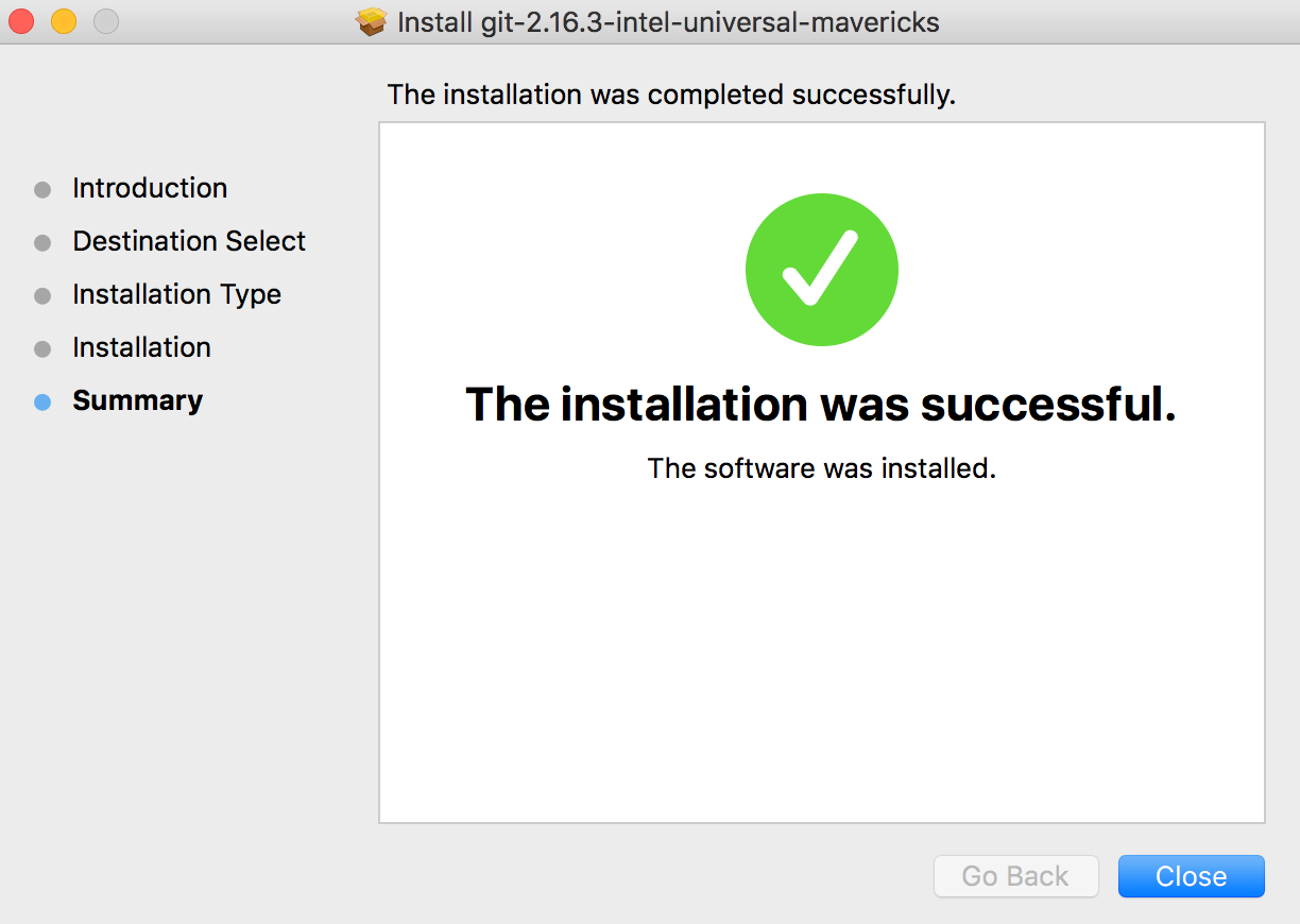 install git command line program for mac os x