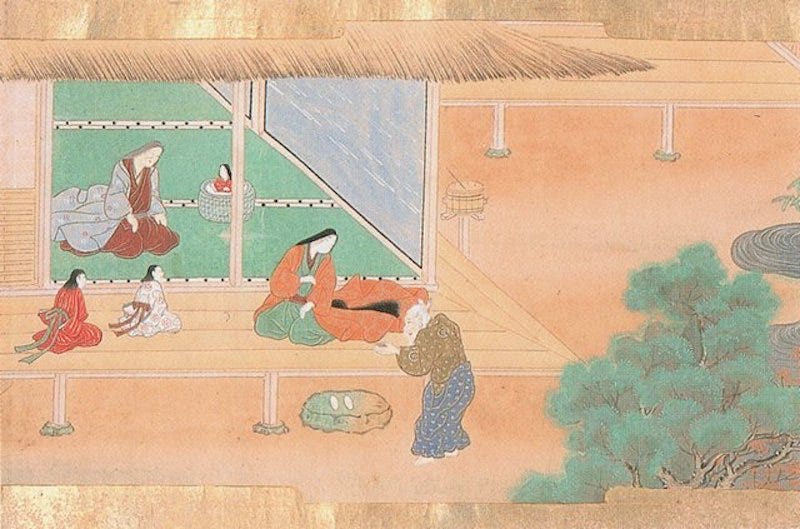 An old man finds a small baby girl within bamboo and takes her home to raise her as his daughter