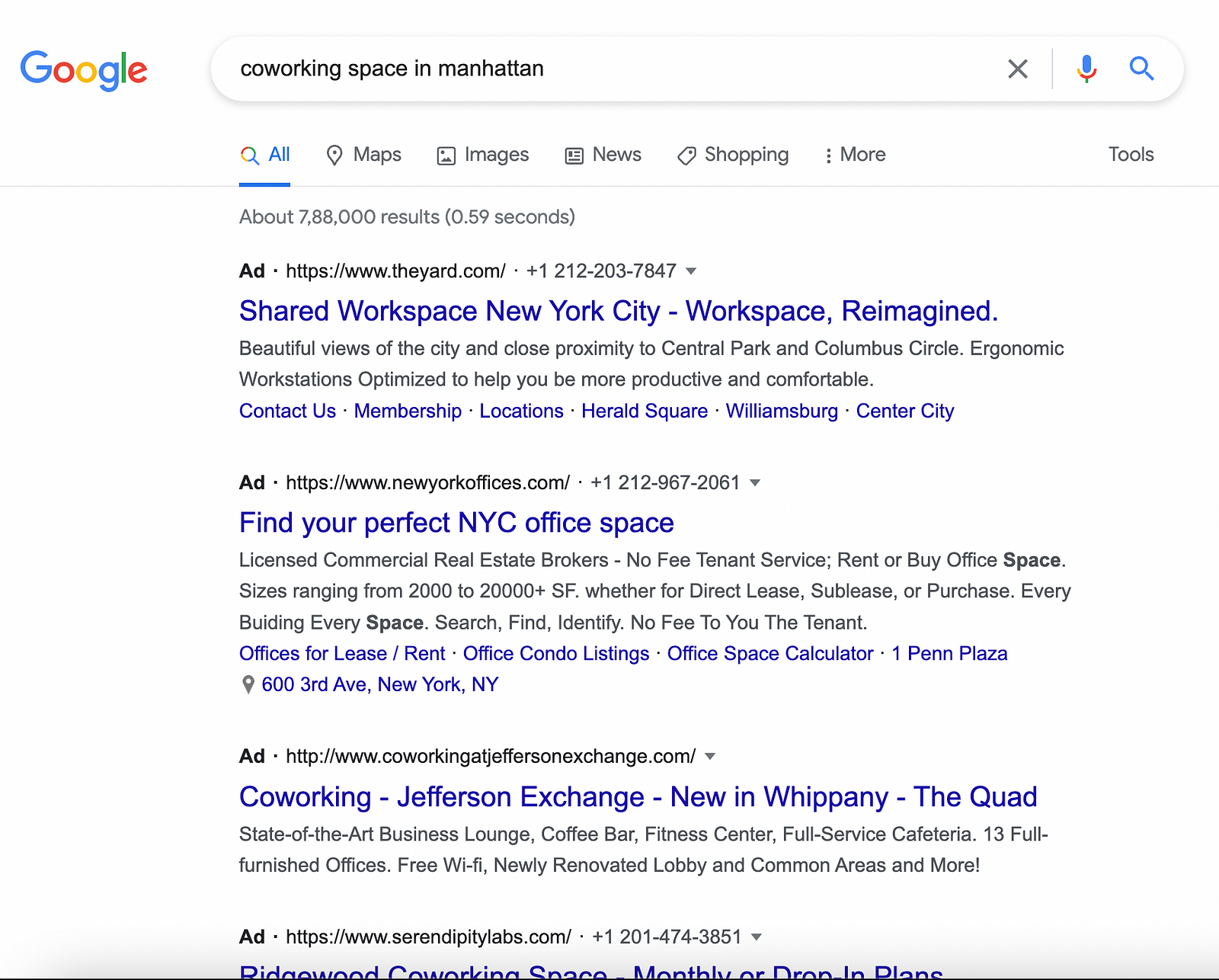 Google search ads - bigradar.io