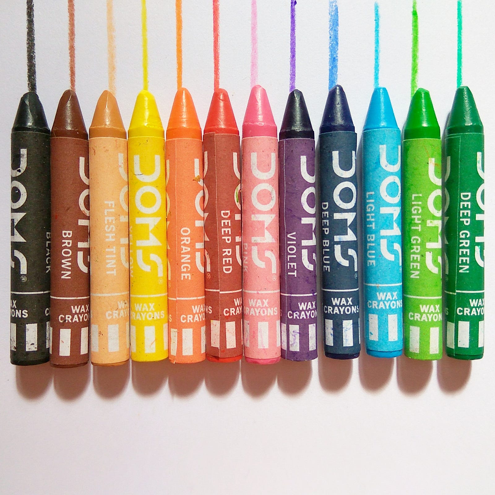 DOMS wax crayons review Uma A Medium