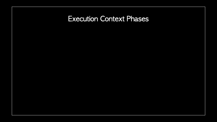 Execution context phases