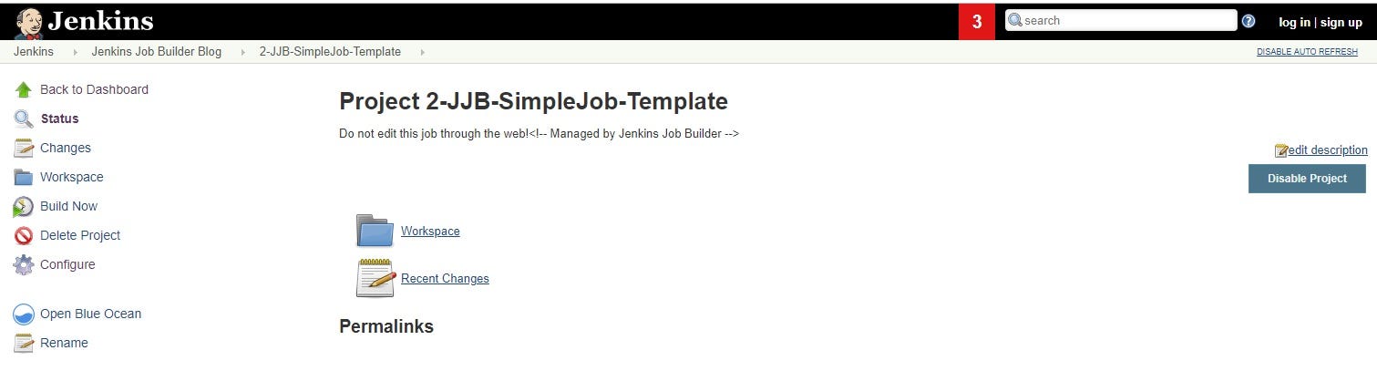 Click on 2-JJB-SimpleJob-Template