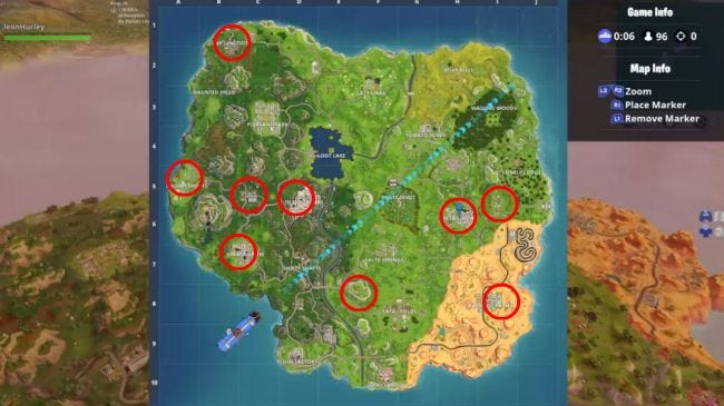 All The Basketball Courts In Fortnite