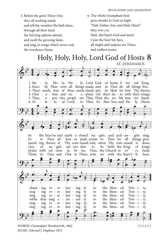 Hymn Reflection Holy, Holy, Holy, Lord God of Hosts