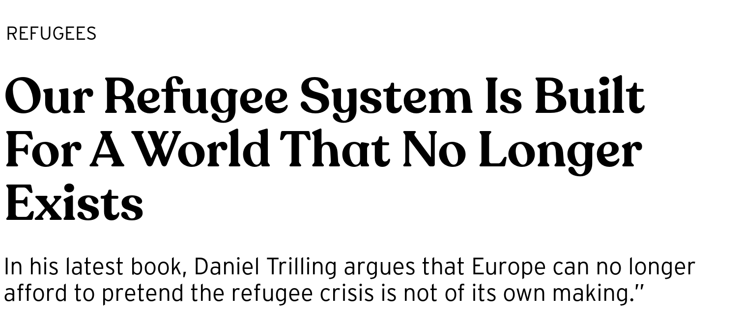 our refugee system is built for a world that no longer exists