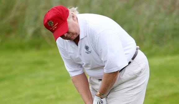 trump golfing i dont have time to golf