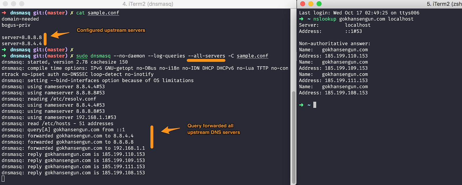 Dnsmasq настройка dns server