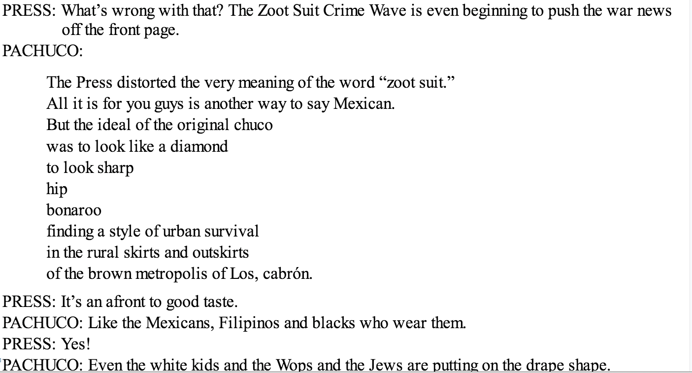 what to write college essay on zoot suit