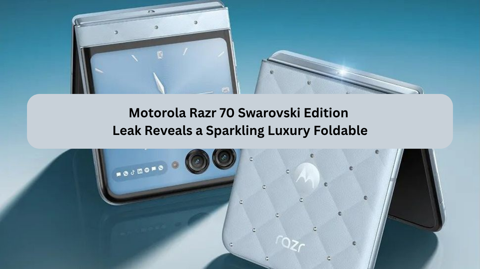 Motorola Razr 70/Razr 2026 Swarovski Edition rumored in black with crystal finish