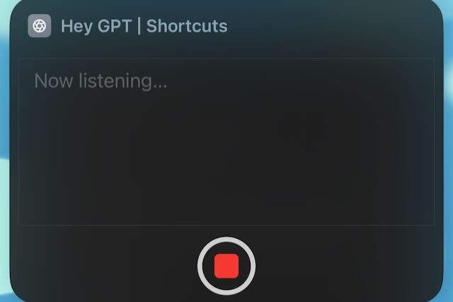 ChatGPT iPhone Shortcut