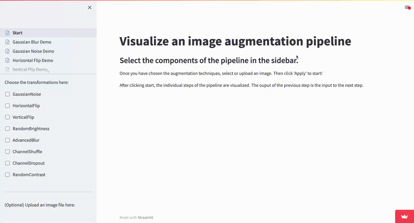 Visualizing Image Augmentation Pipelines with Streamlit