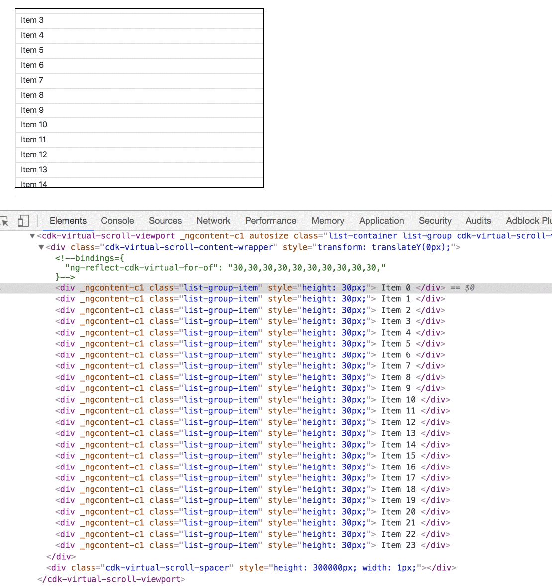 Getting to Know the Angular CDK Virtual Scroll Feature