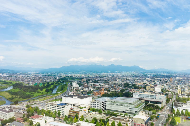 Takasaki City, the capital of Gunma Prefecture