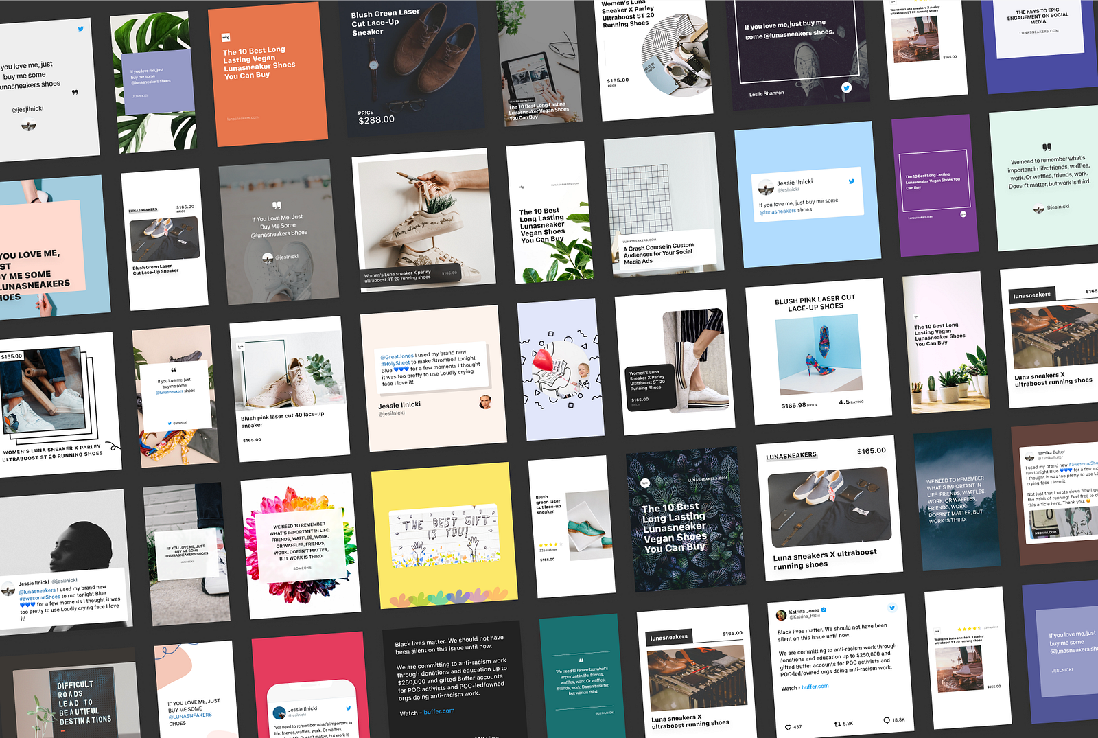 Remix templates categorized by user need