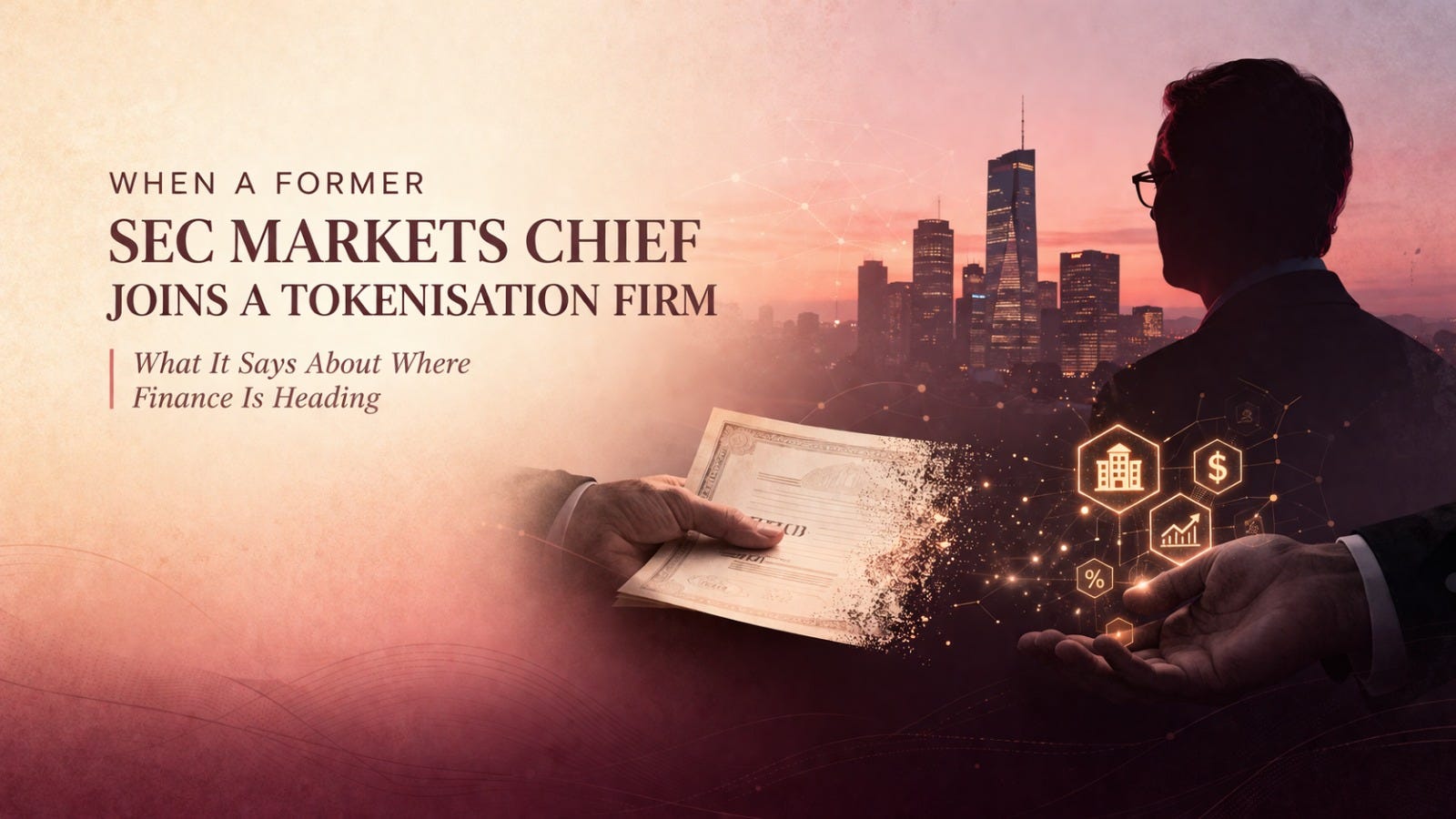 When a Former SEC Markets Chief Joins a Tokenisation Firm.