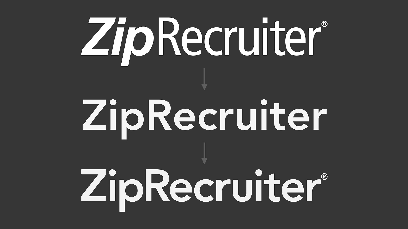 ZipRecruiter Logo Refresh ZipRecruiter Design Team Medium