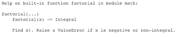 factorial math python 3 Collections container High Module â€” Pythonâ€™s performance