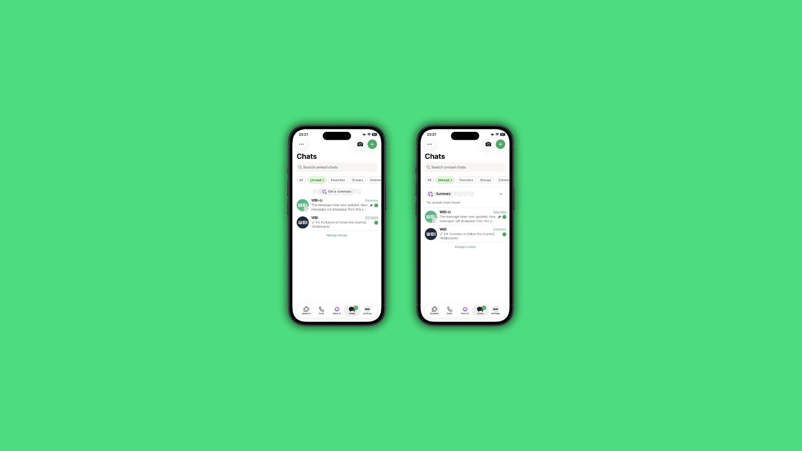 WhatsApp is testing private summaries of multiple unread chats