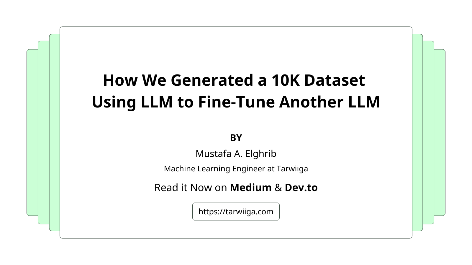 How We Generated a 10K Dataset Using LLM to Fine-Tune Another LLM