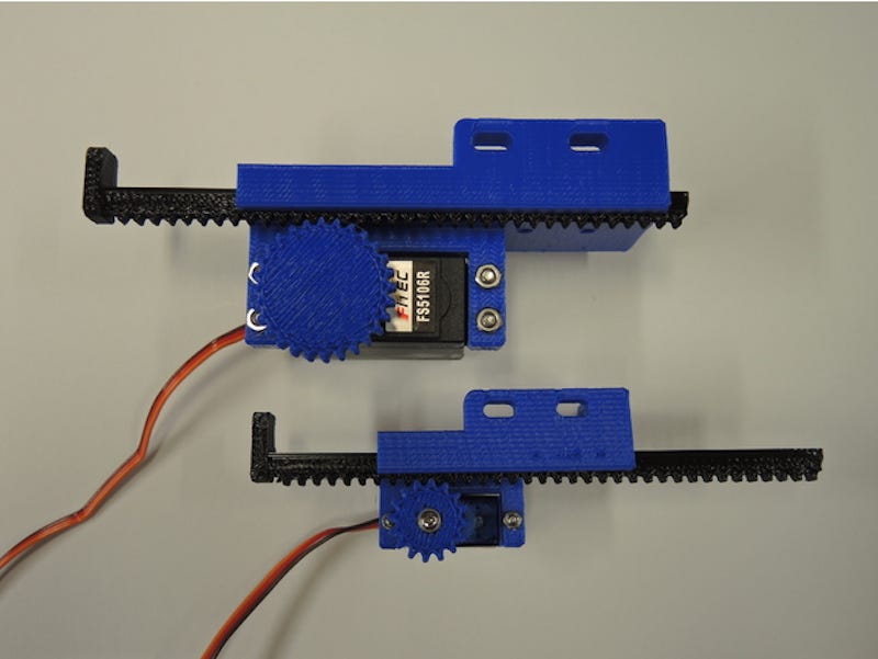 Hobby Servos Converted to 3DPrinted Linear Actuators