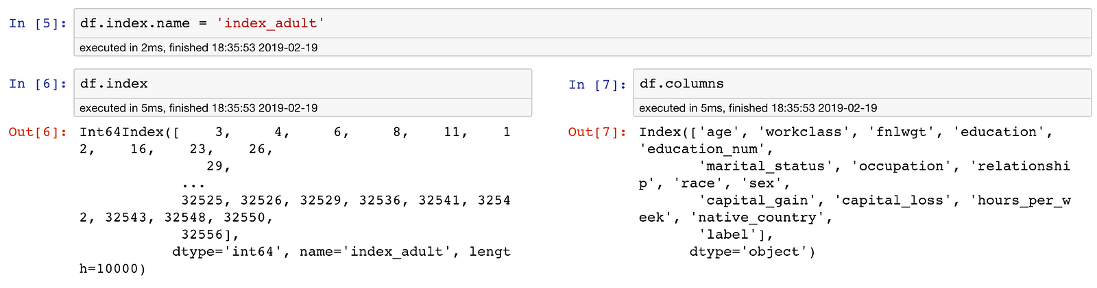 Pandas Index Where Column Equals Value