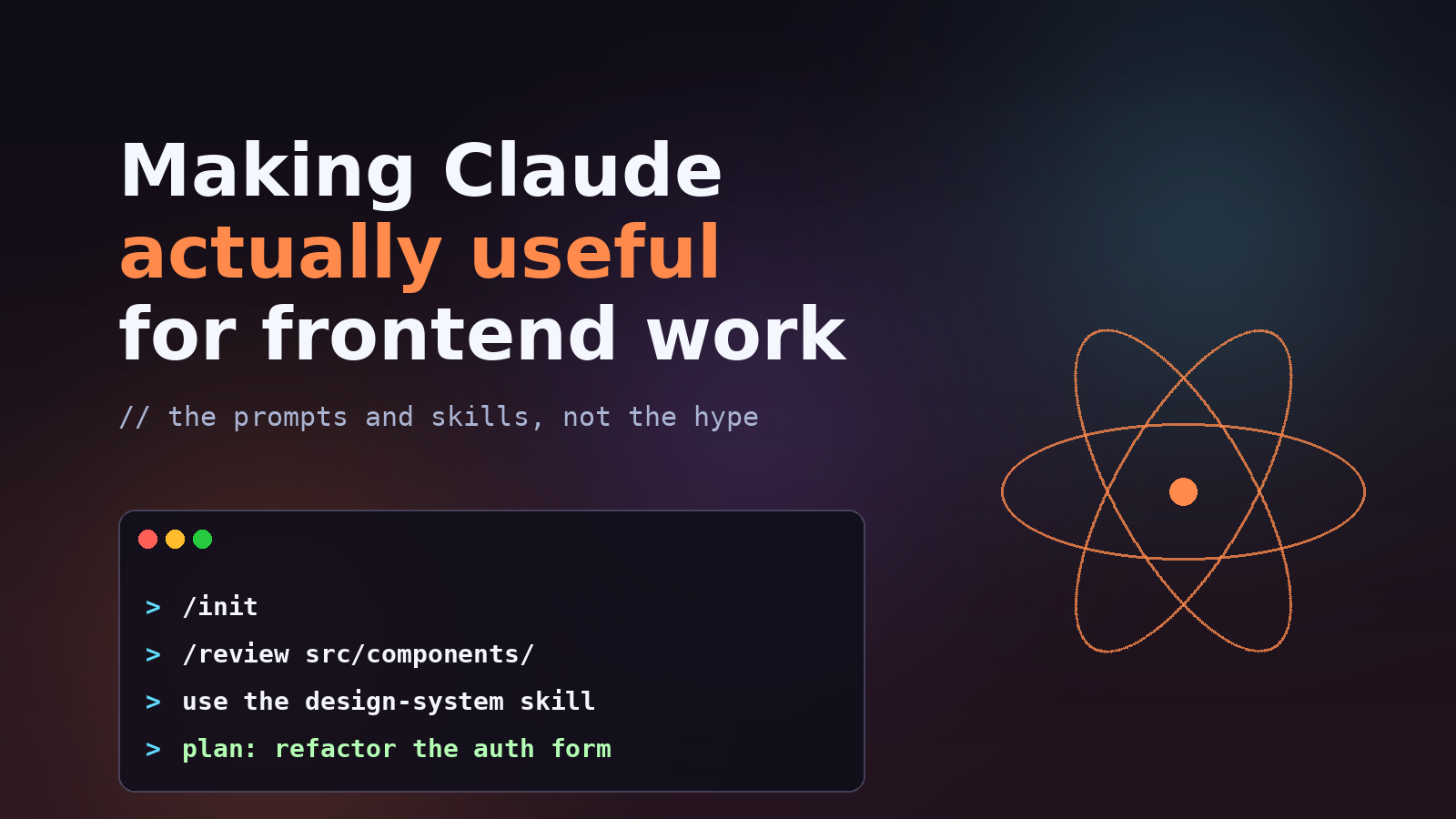 Making Claude actually useful for frontend work