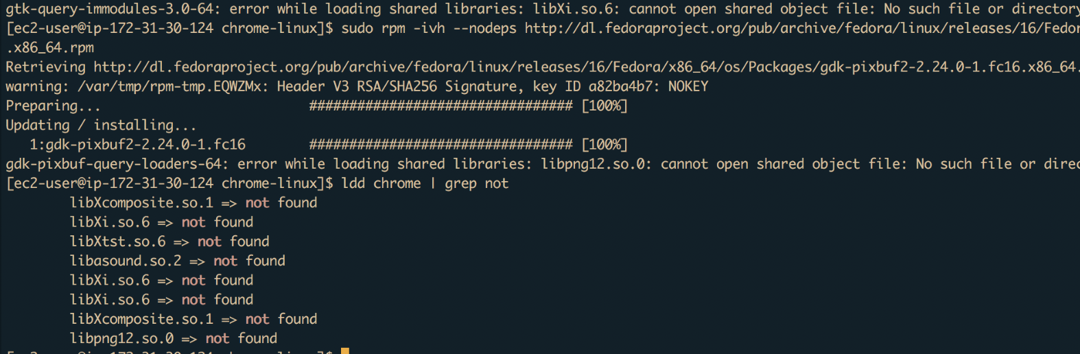 Unlike what’s mentioned, there are still missing deps after installing the list of packages!