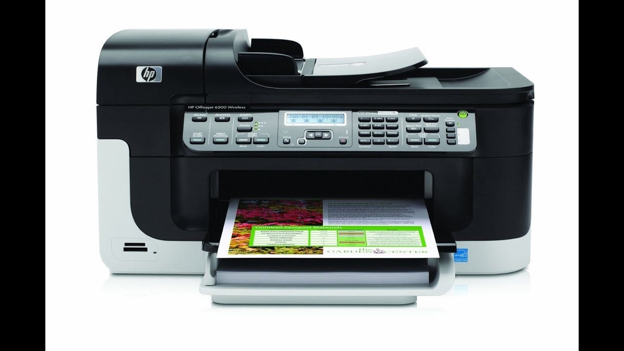 ... printhead on the HP Officejet 6500 printer when it is not printing  black or color ink or prints blank pages. Manually clean the printhead only  when your ...