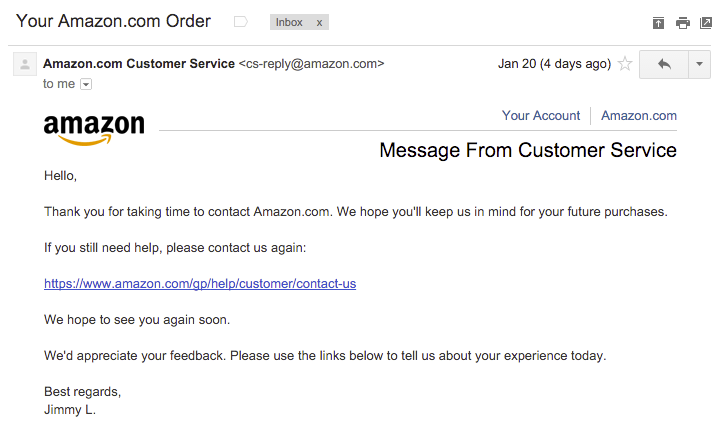 Amazon’s customer service backdoor